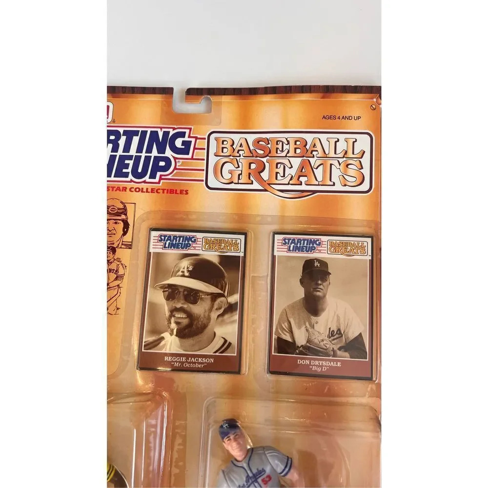 Kenner 1989 Starting Lineup‎ Baseball Greats Reggie Jackson Don Drysdale New - Picture 2 of 5